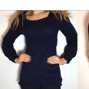 Anthropologie Laureate Lane Sweater in Indigo size L NWOT